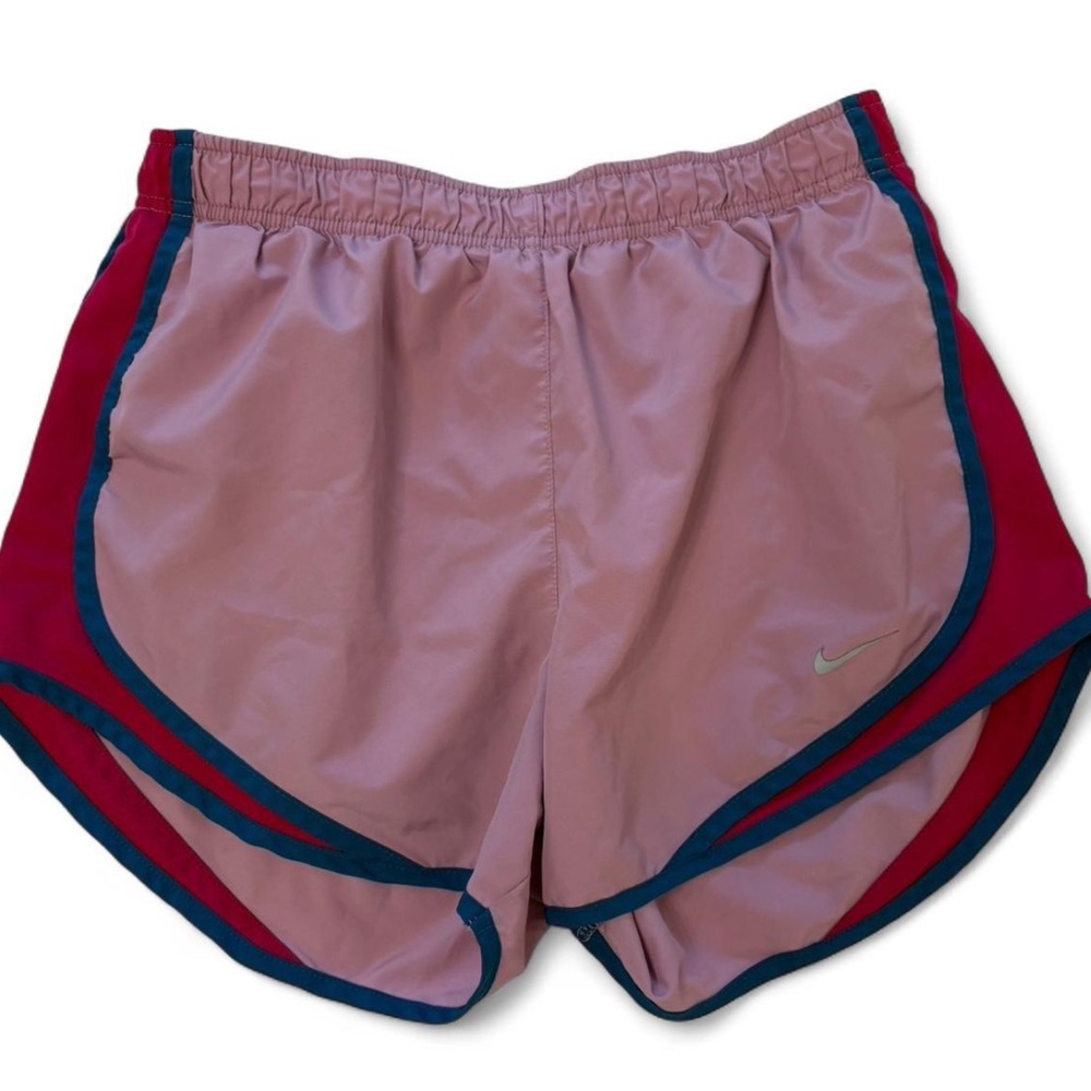 Nike Women's Pink and Red Dri-Fit Running Shorts